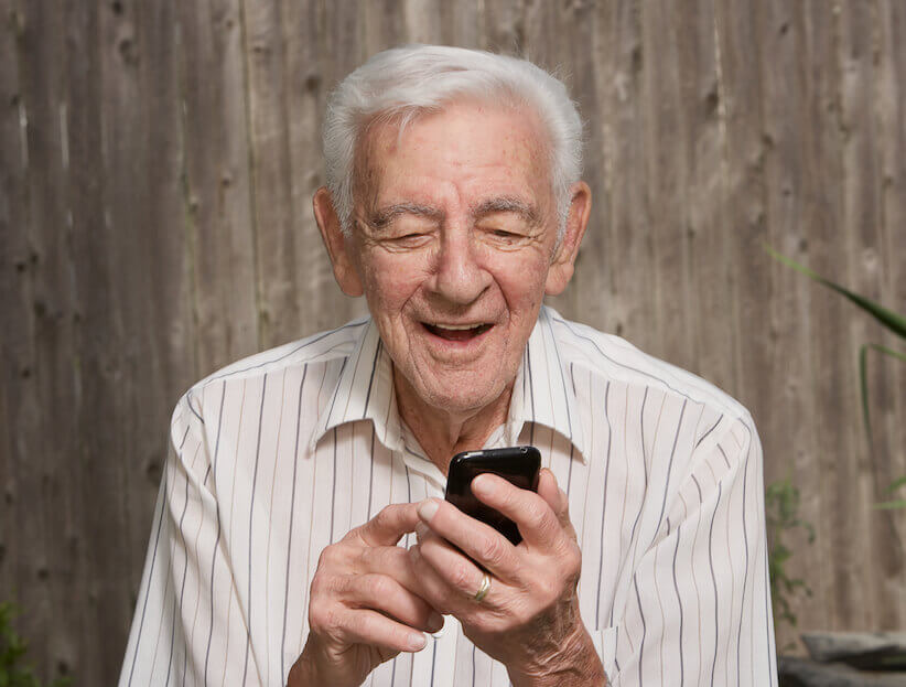 man with mobile phone man with mobile phone