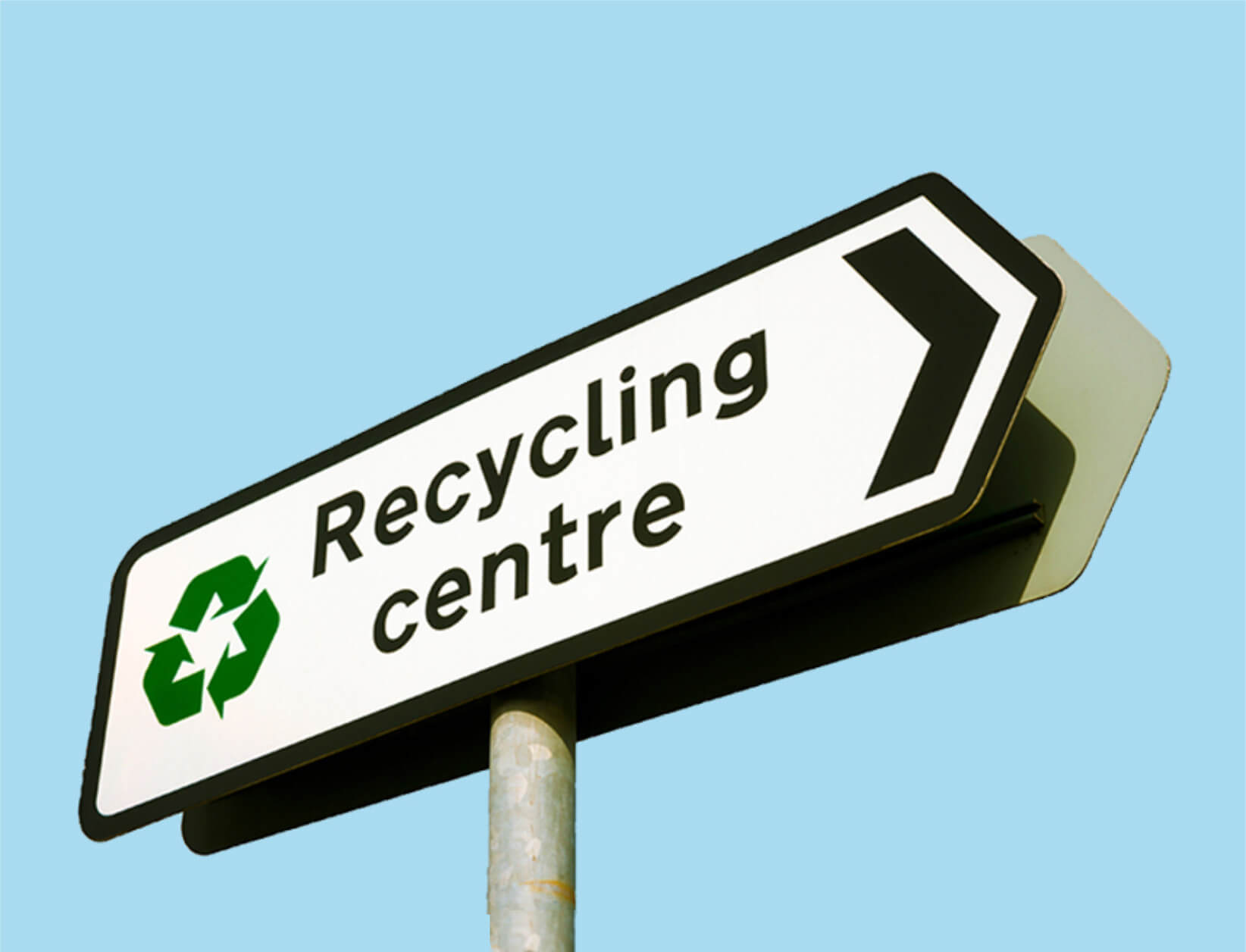 Recycling centre sign cyan 2024 1644x1256px alt=