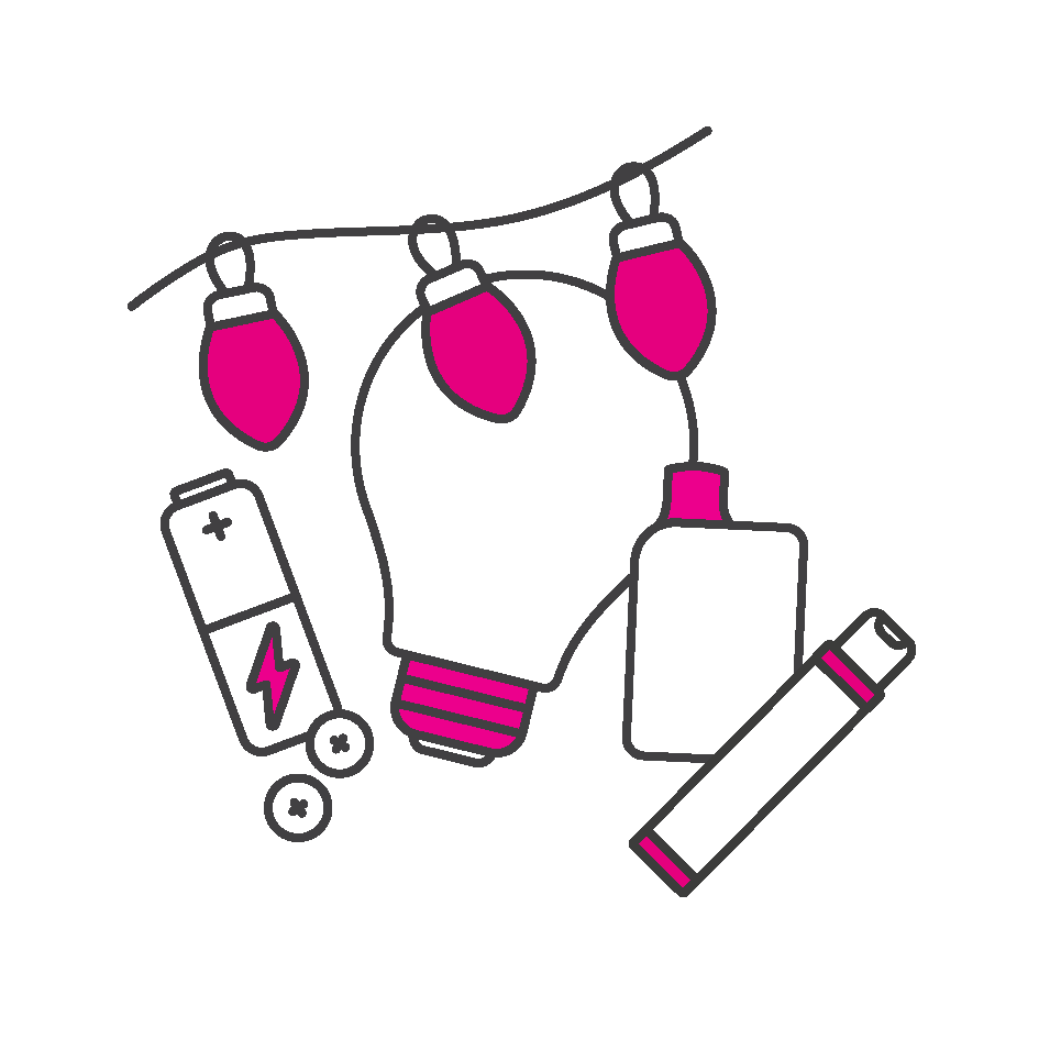 Batteries bulbs & vapes